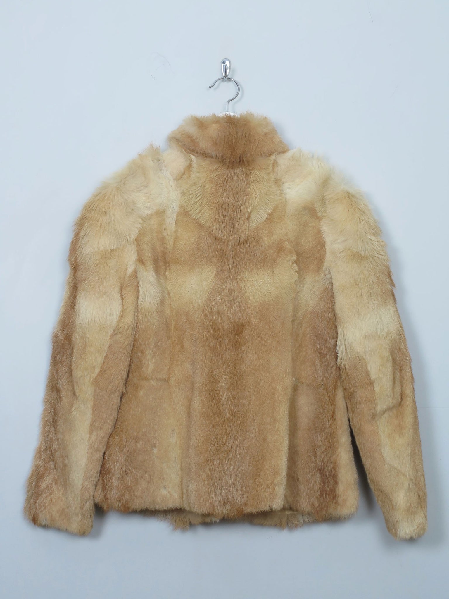 Women's Beige & Tan Vintage Fur Jacket S - The Harlequin