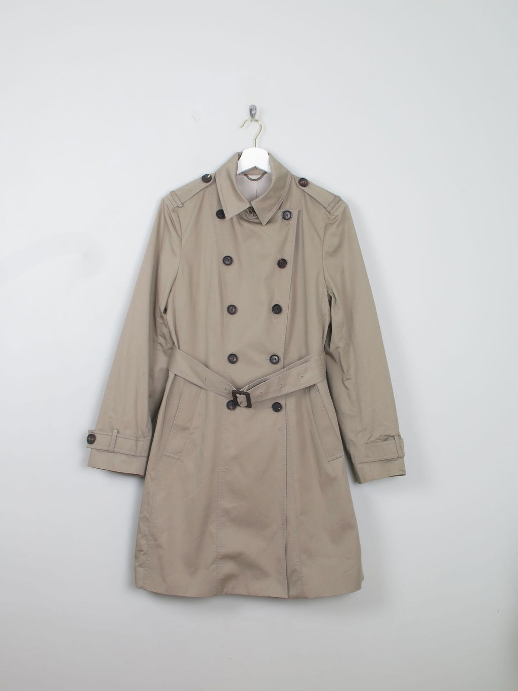 Women's Beige Trench Jigsaw Coat 14 - The Harlequin