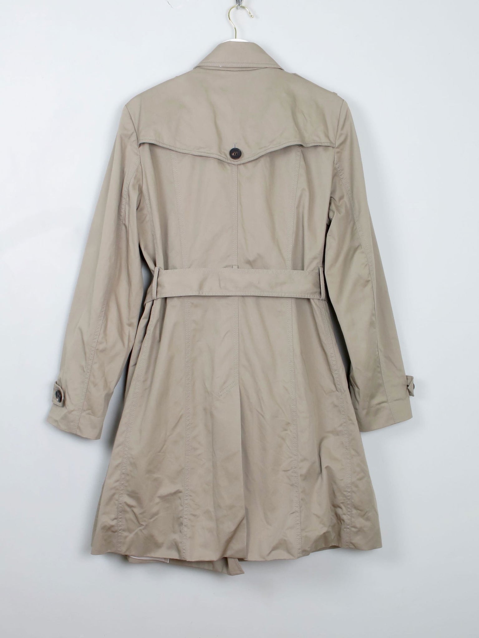 Women's Beige Trench Jigsaw Coat 14 - The Harlequin