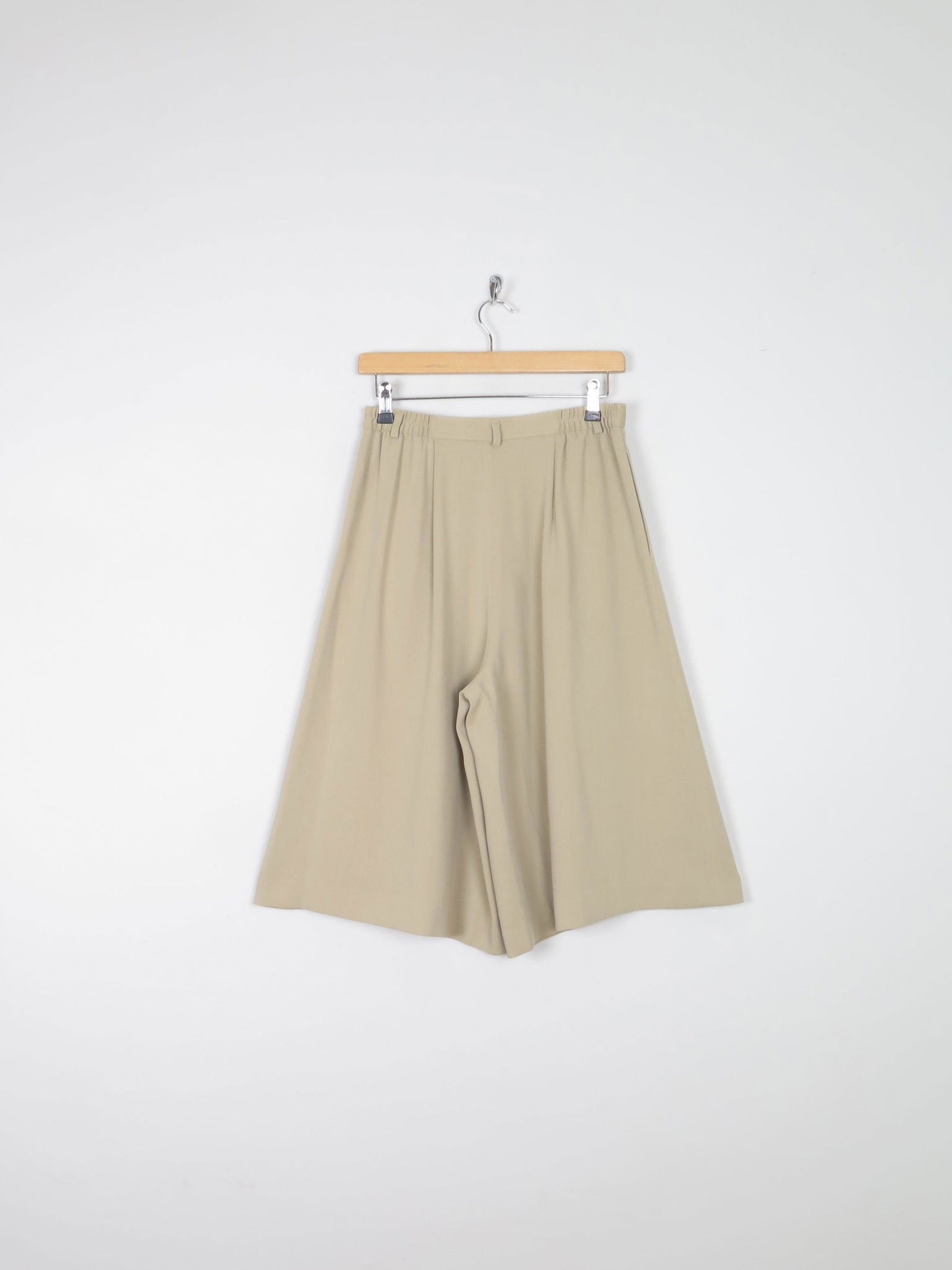 Women's Beige Vintage Culottes 10 29/30W - The Harlequin