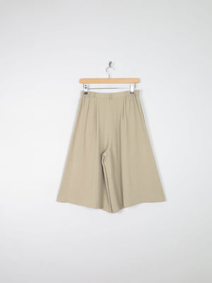 Women's Beige Vintage Culottes 10 29/30W - The Harlequin