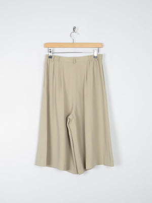 Women's Beige Vintage Culottes 10 29/30W - The Harlequin