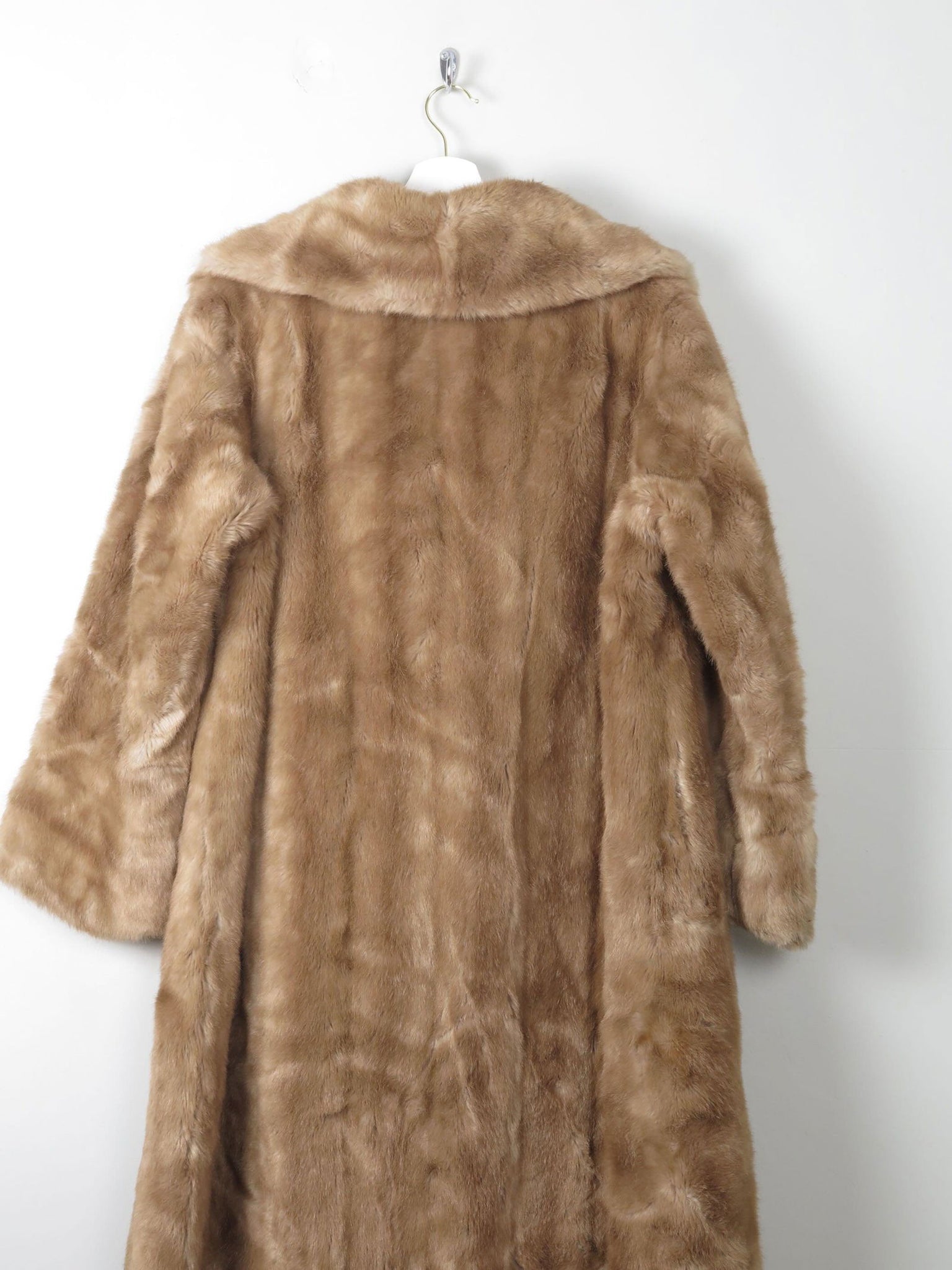 Women's Beige Vintage Faux Fur Coat M - The Harlequin