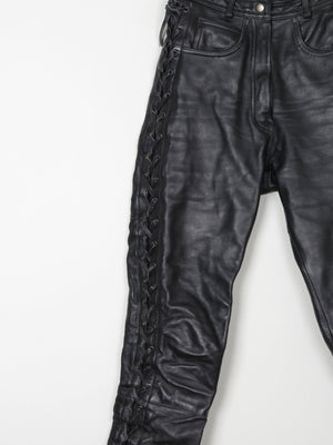 Women’s Biker Heavy Leather Trousers 27" XS - The Harlequin