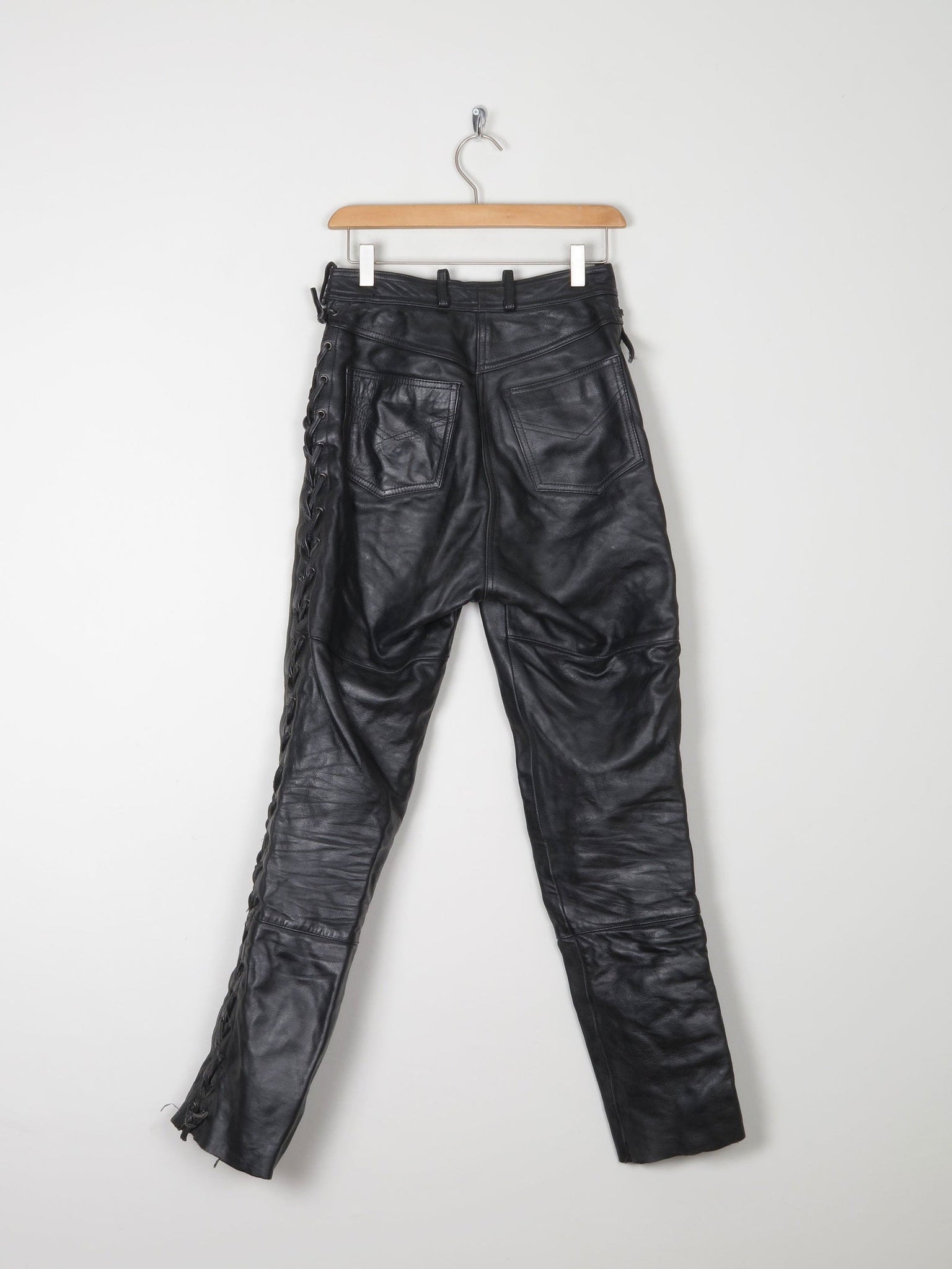 Women’s Biker Heavy Leather Trousers 27" XS - The Harlequin