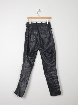 Women’s Biker Heavy Leather Trousers 27" XS - The Harlequin