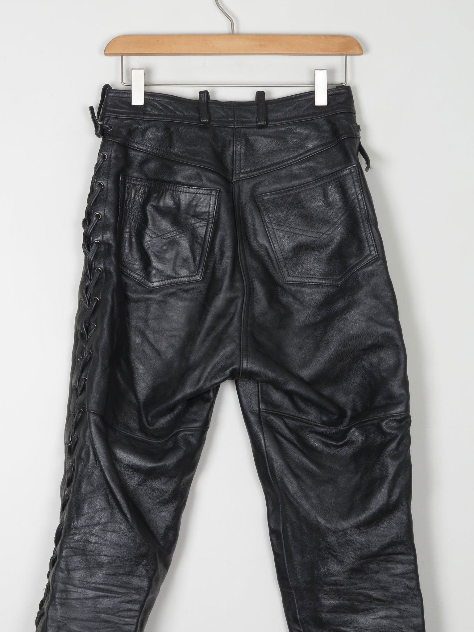 Women’s Biker Heavy Leather Trousers 27" XS - The Harlequin