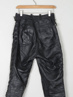 Women’s Biker Heavy Leather Trousers 27" XS - The Harlequin