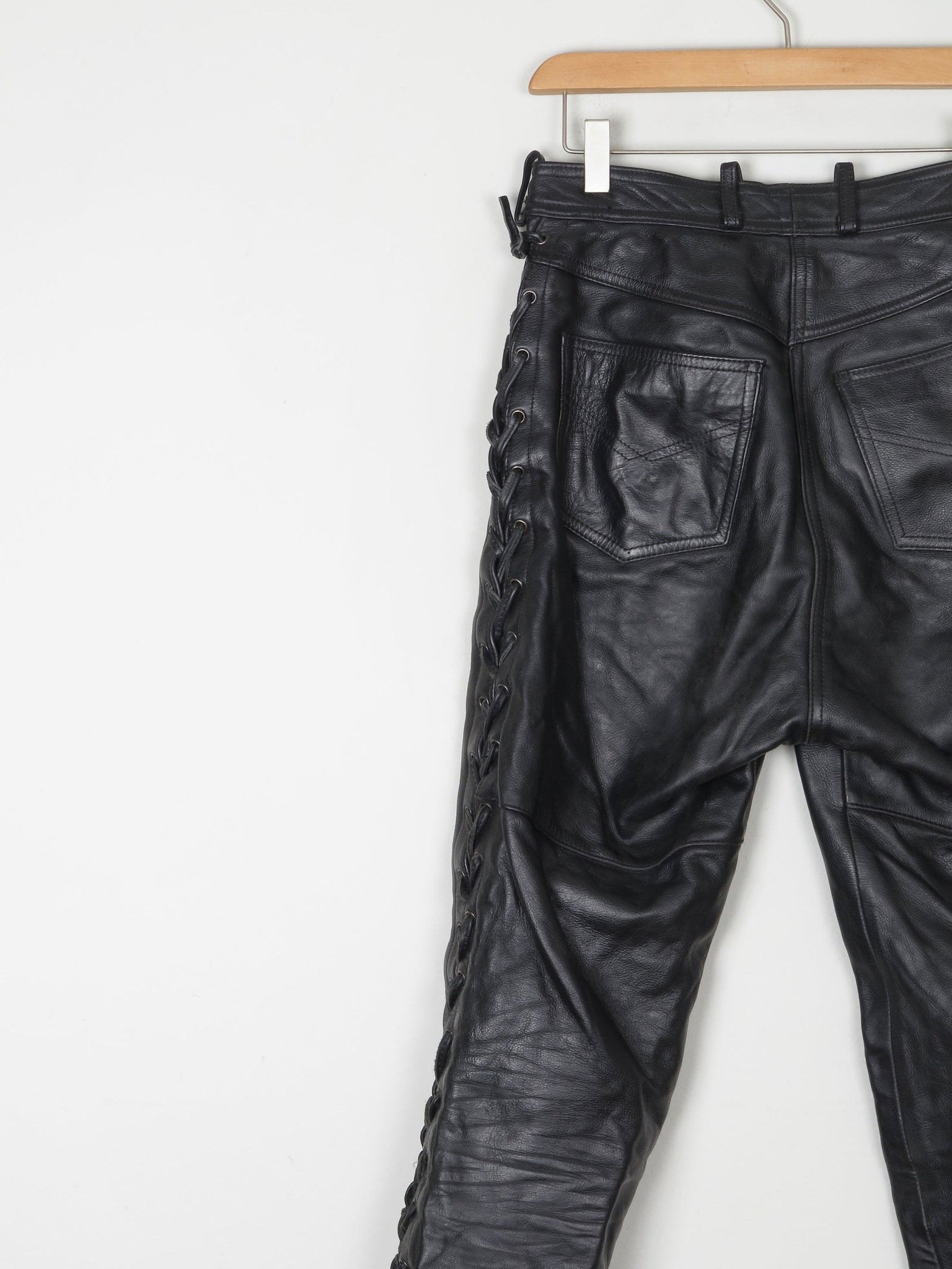 Women’s Biker Heavy Leather Trousers 27" XS - The Harlequin
