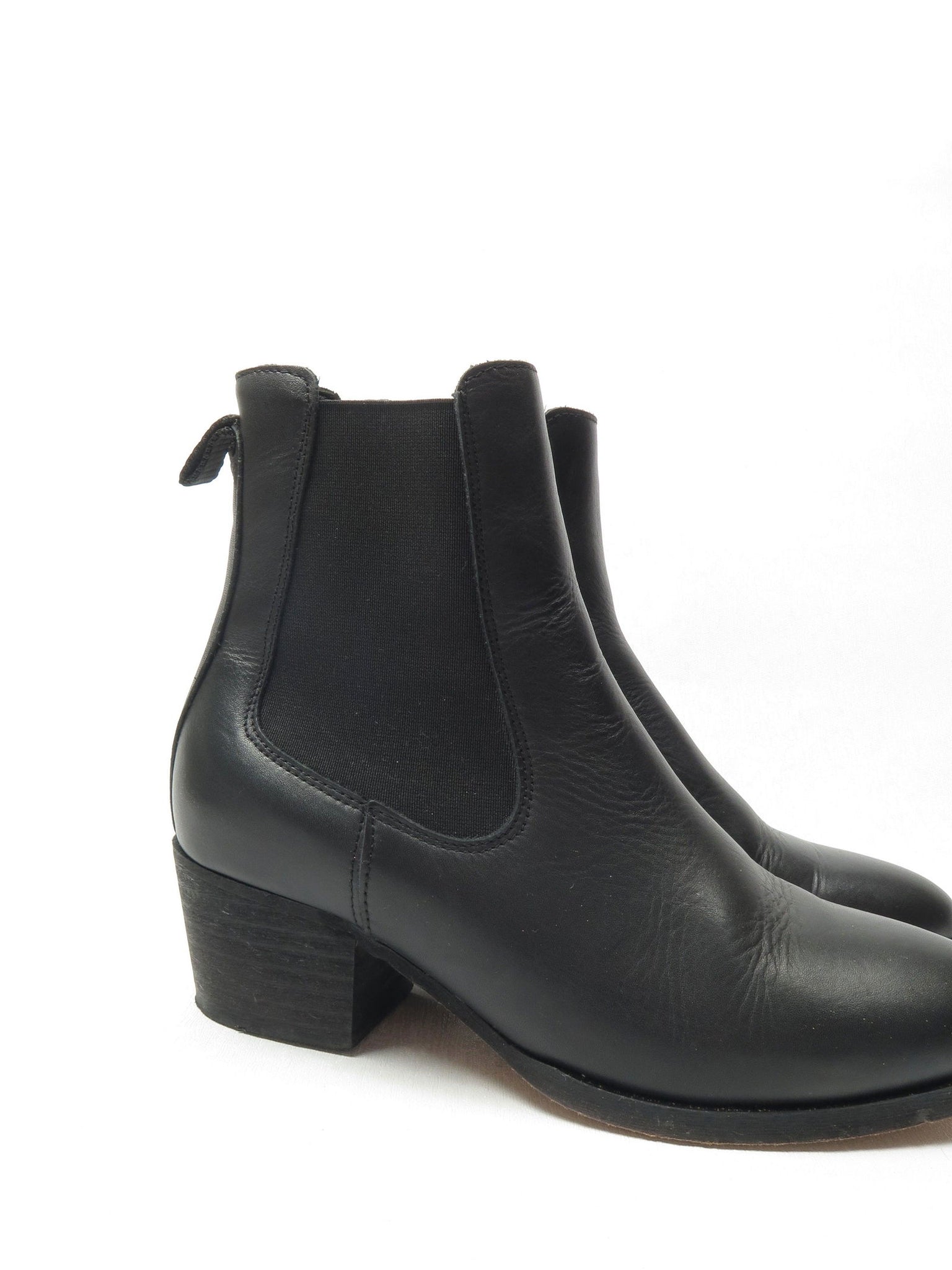 Women’s Black Leather Clarks Chelsea Boots 4/37 - The Harlequin