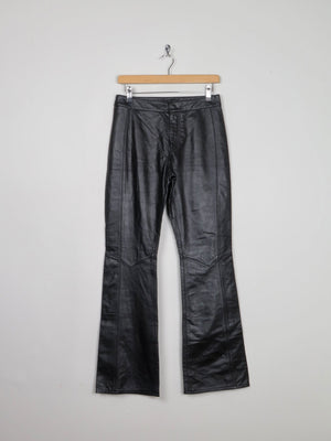 Women's Black Leather Levi’s Trousers 28"/32L - The Harlequin