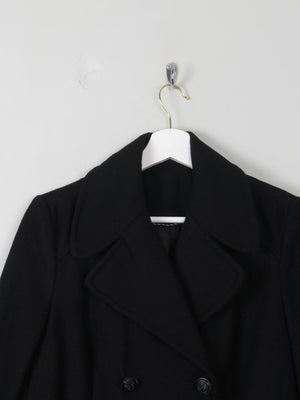 Women's Black Reefer Jacket S - The Harlequin