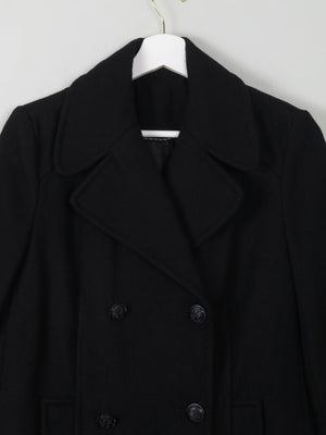Women's Black Reefer Jacket S - The Harlequin
