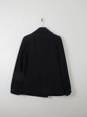 Women's Black Reefer Jacket S - The Harlequin