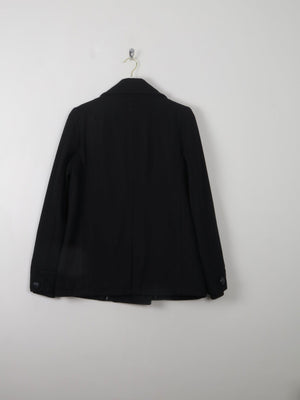 Women's Black Reefer Jacket S - The Harlequin