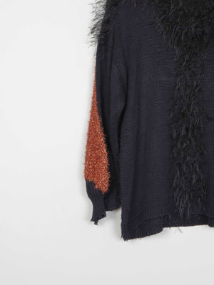 Women’s Black & Rust Vintage Jumper S/M - The Harlequin