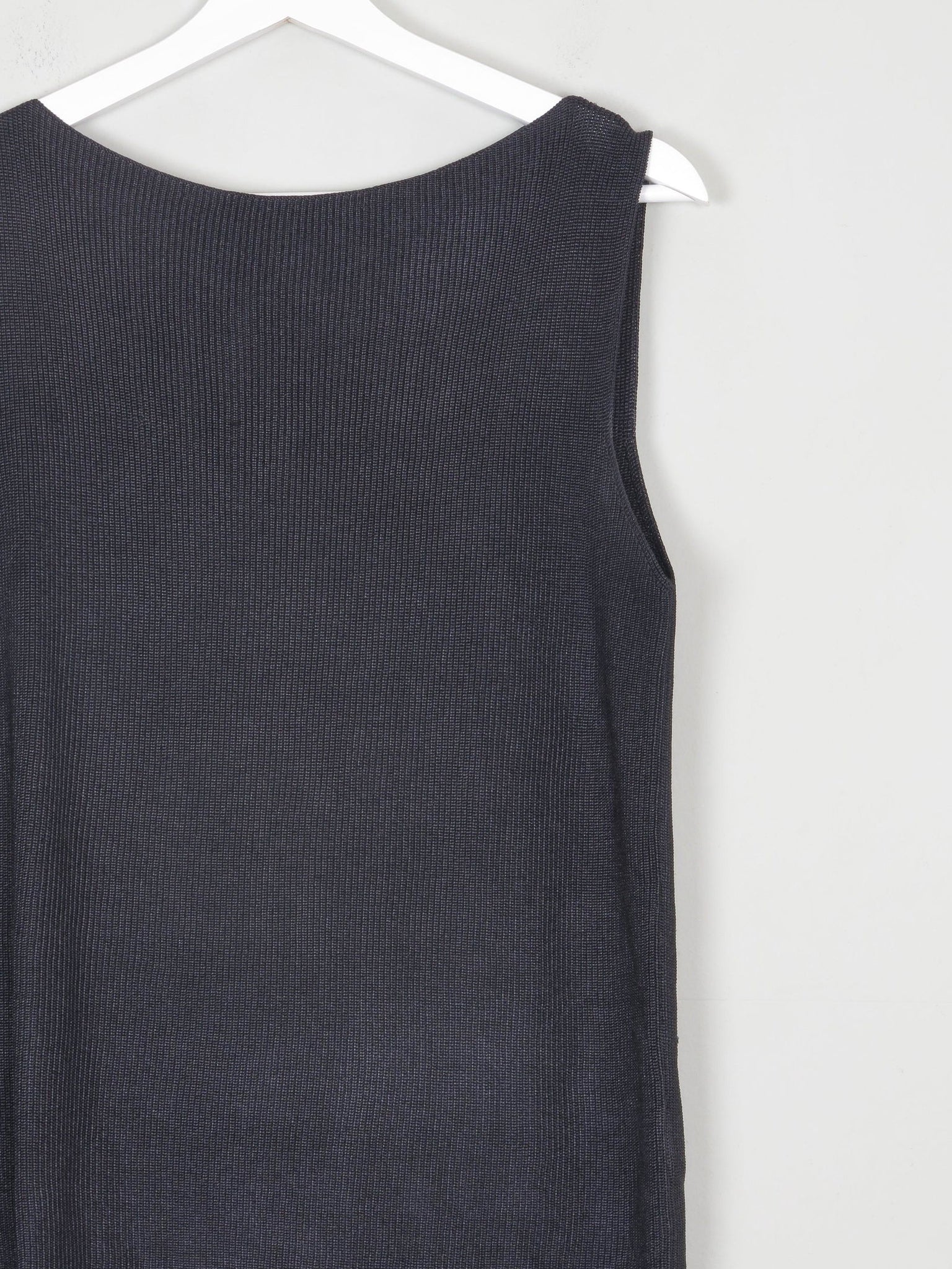 Women's Black Silk Boat Neck 90s Ellen Tracy Top S - The Harlequin