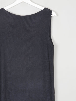 Women's Black Silk Boat Neck 90s Ellen Tracy Top S - The Harlequin