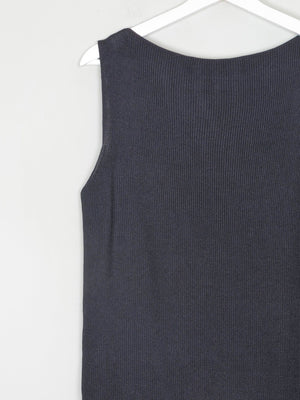 Women's Black Silk Boat Neck 90s Ellen Tracy Top S - The Harlequin