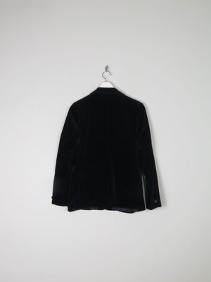 Women’s  Black Velvet Vintage Tailored Jacket S/10 - The Harlequin