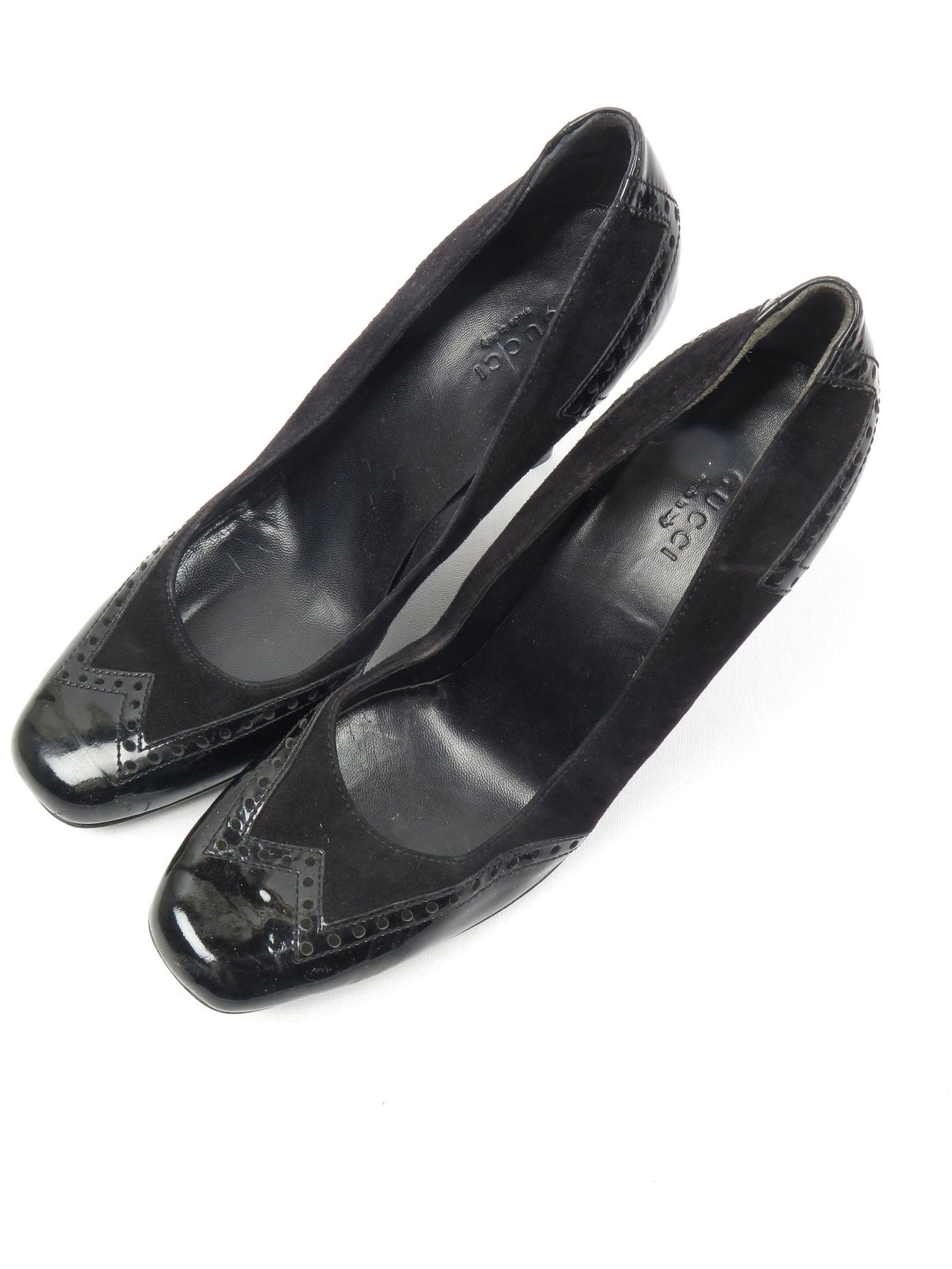 Women's Black Vintage Gucci Shoes 4.5 37.5 - The Harlequin