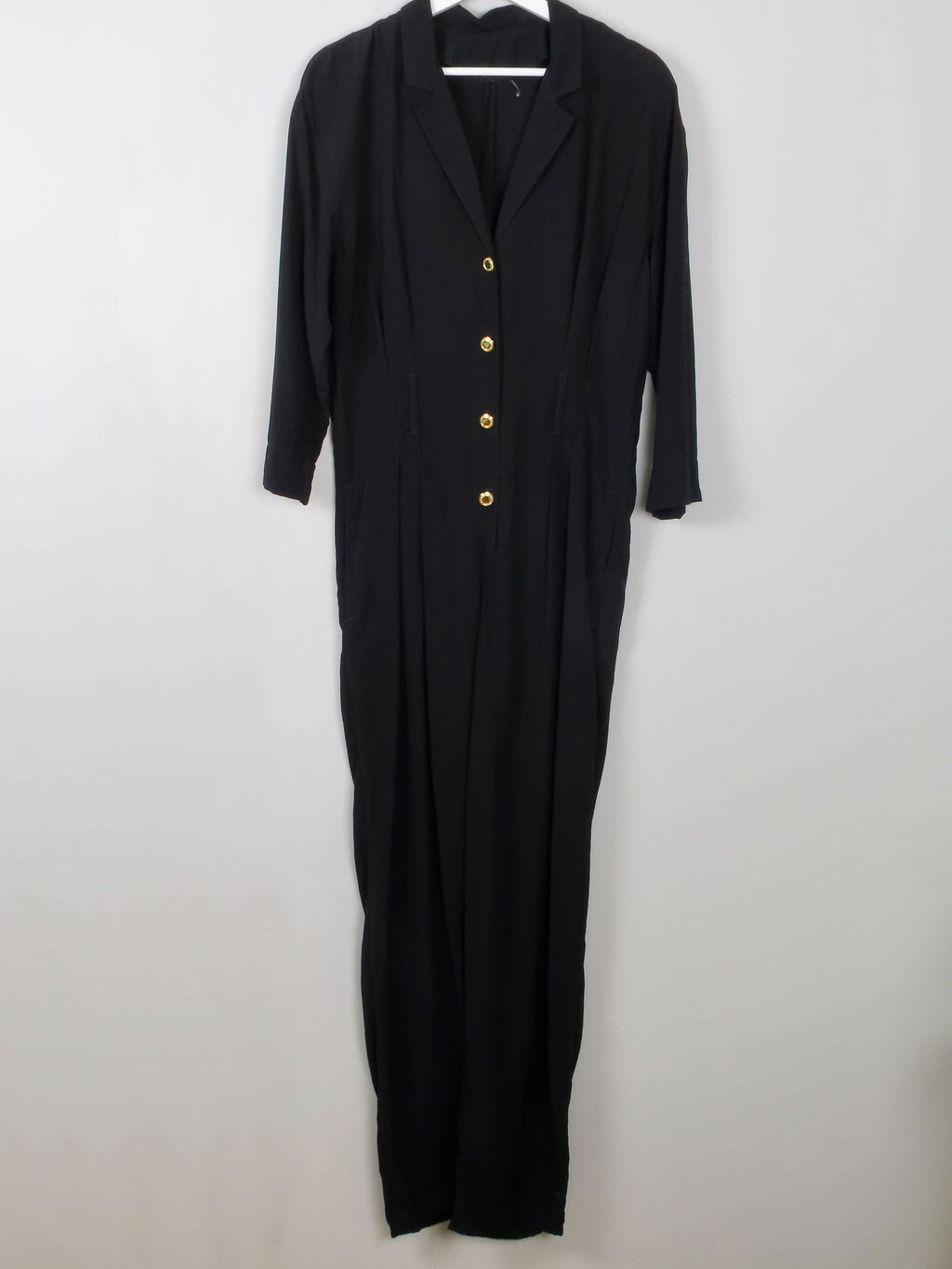 Women's Black Vintage Jumpsuit S - The Harlequin