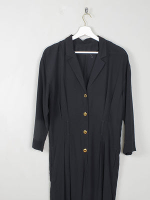 Women's Black Vintage Jumpsuit S - The Harlequin