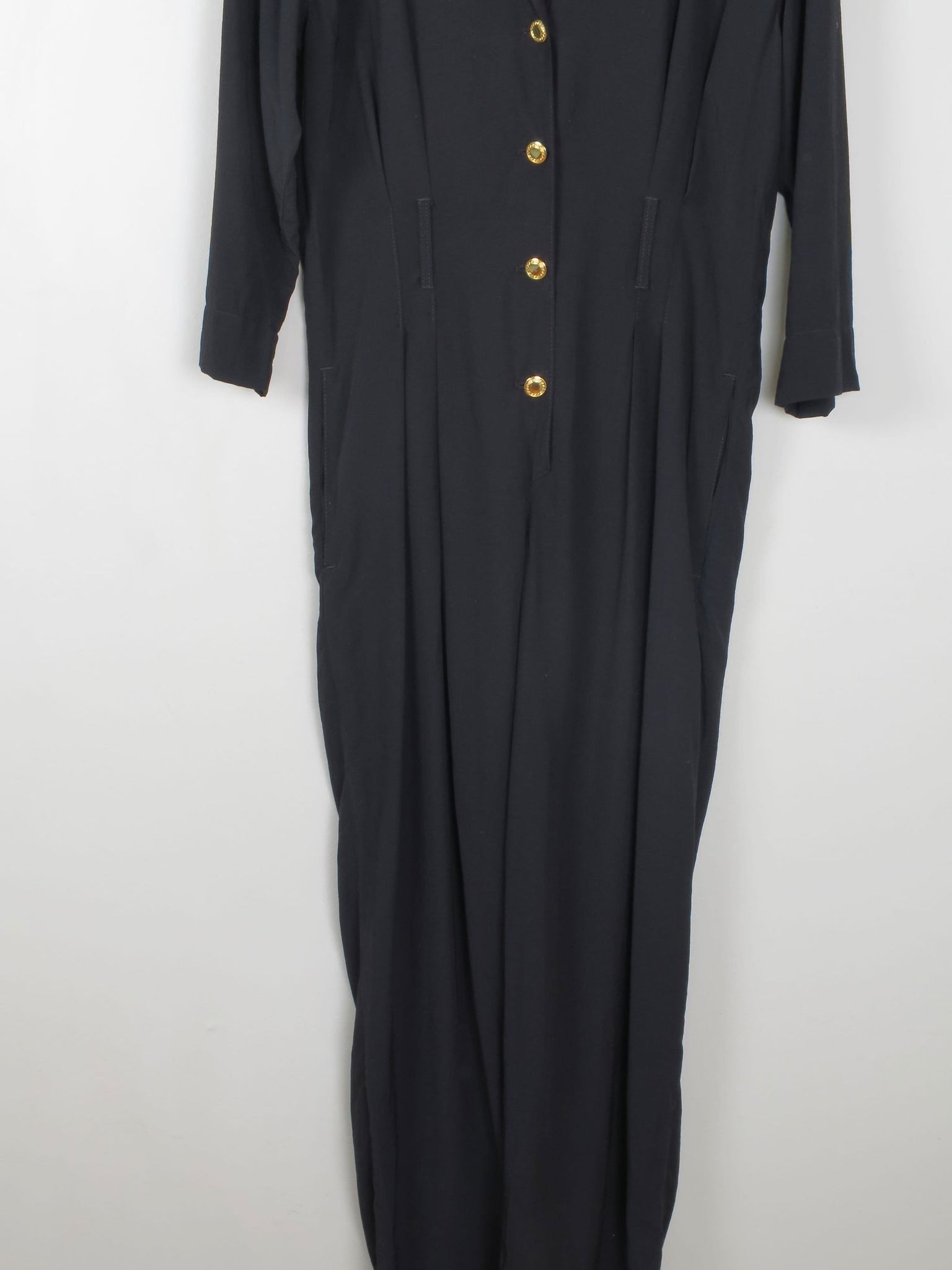 Women's Black Vintage Jumpsuit S - The Harlequin