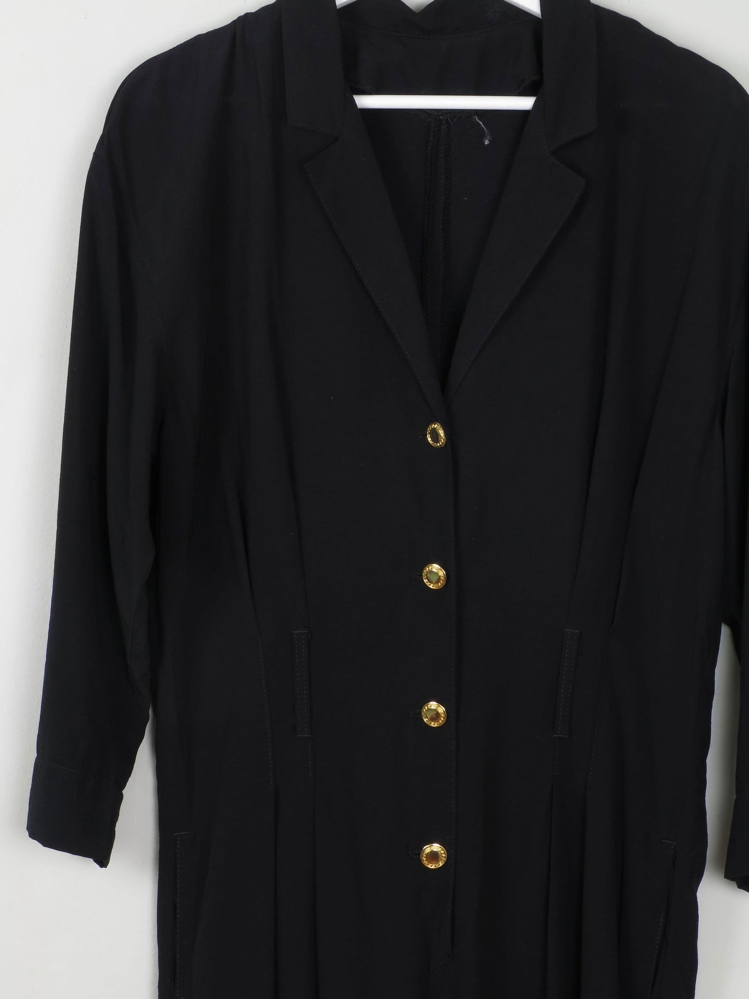 Women's Black Vintage Jumpsuit S - The Harlequin