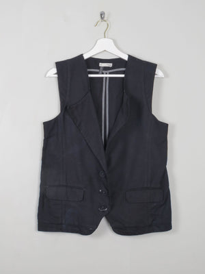 Women's Black Waistcoat Hoss  42 EU M/L - The Harlequin