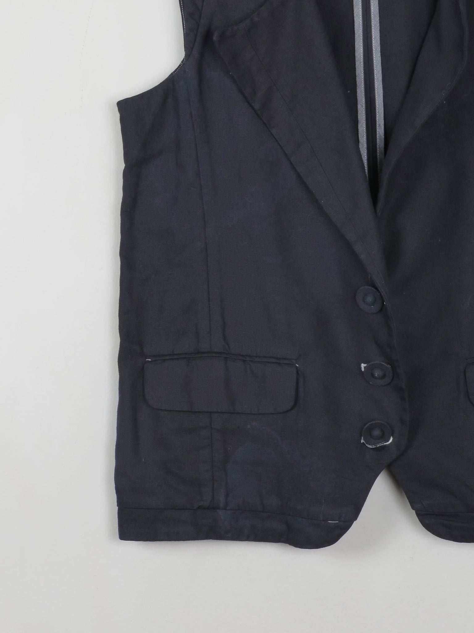Women's Black Waistcoat Hoss  42 EU M/L - The Harlequin