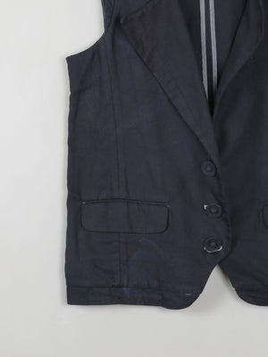 Women's Black Waistcoat Hoss  42 EU M/L - The Harlequin