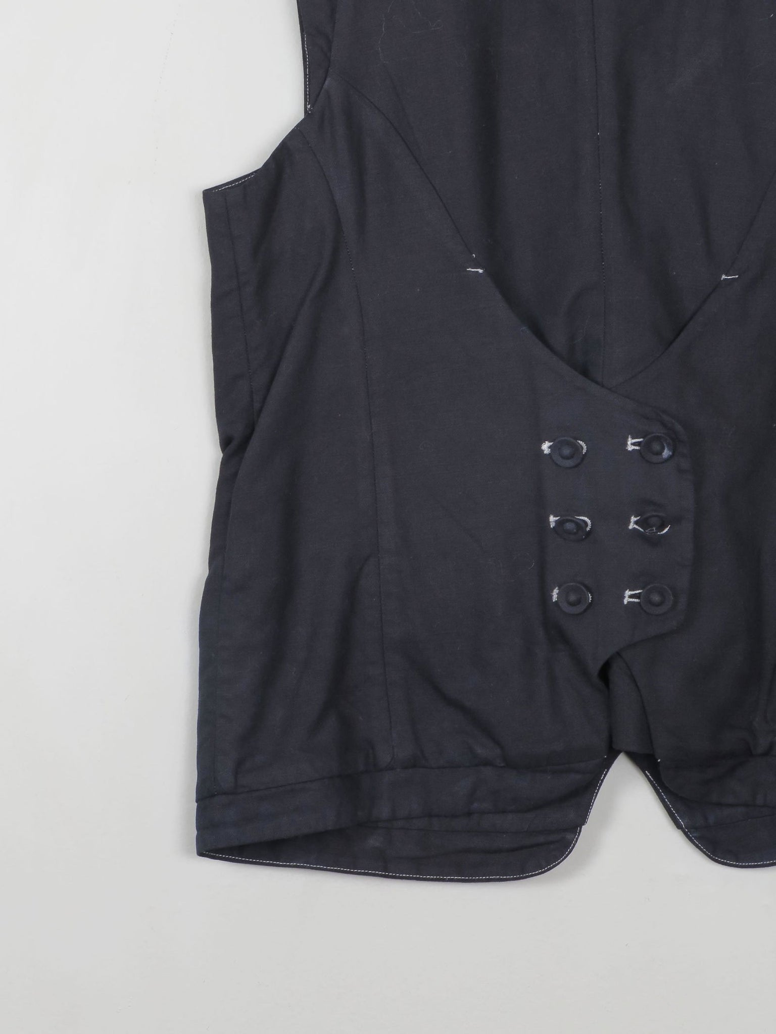 Women's Black Waistcoat Hoss  42 EU M/L - The Harlequin