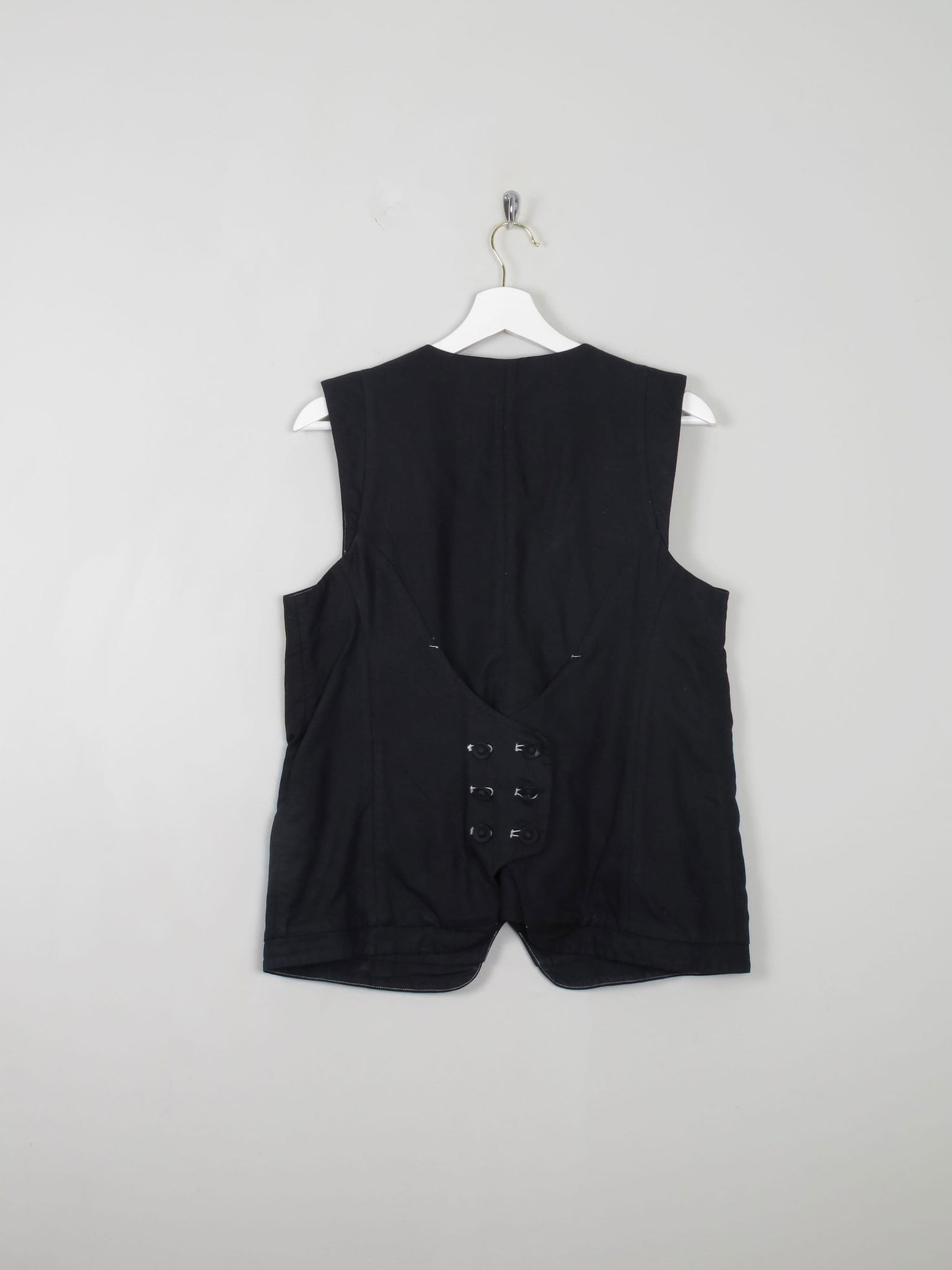 Women's Black Waistcoat Hoss  42 EU M/L - The Harlequin