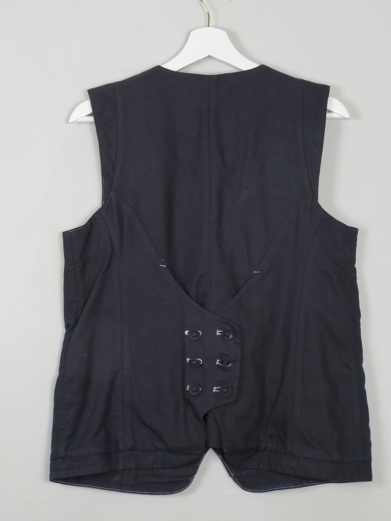 Women's Black Waistcoat Hoss  42 EU M/L - The Harlequin
