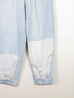 Women’s Blue 1980s High Waisted Vintage Customised Jeans 30W - The Harlequin