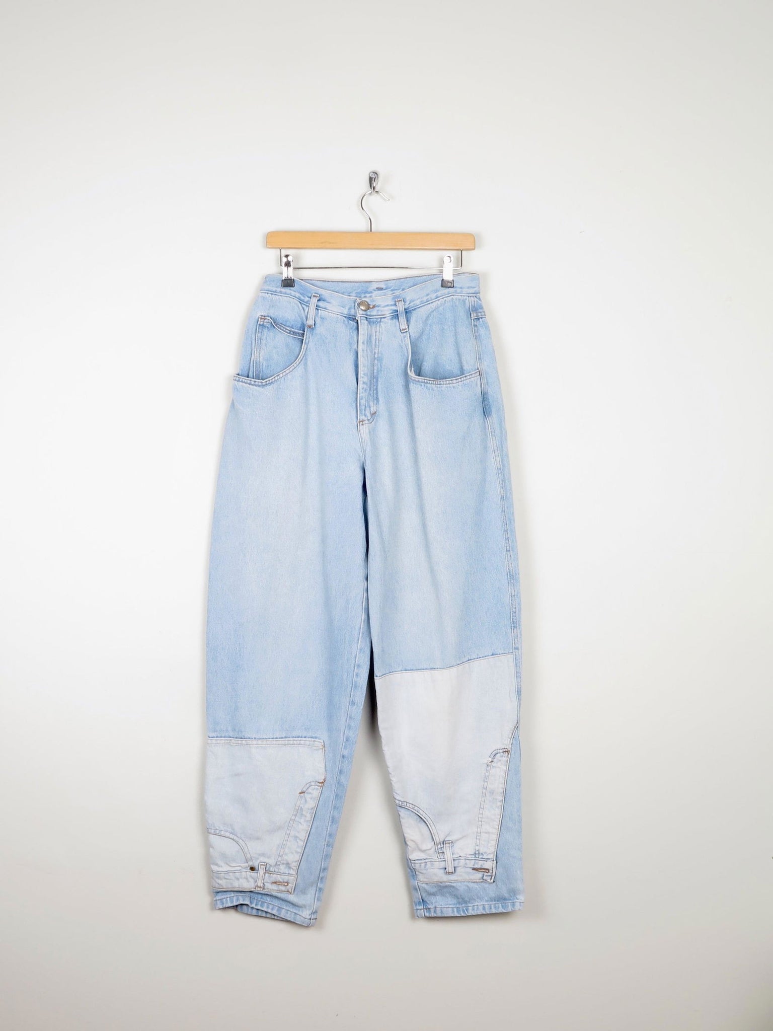 Women’s Blue 1980s High Waisted Vintage Customised Jeans 30W - The Harlequin