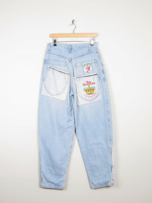 Women’s Blue 1980s High Waisted Vintage Customised Jeans 30W - The Harlequin