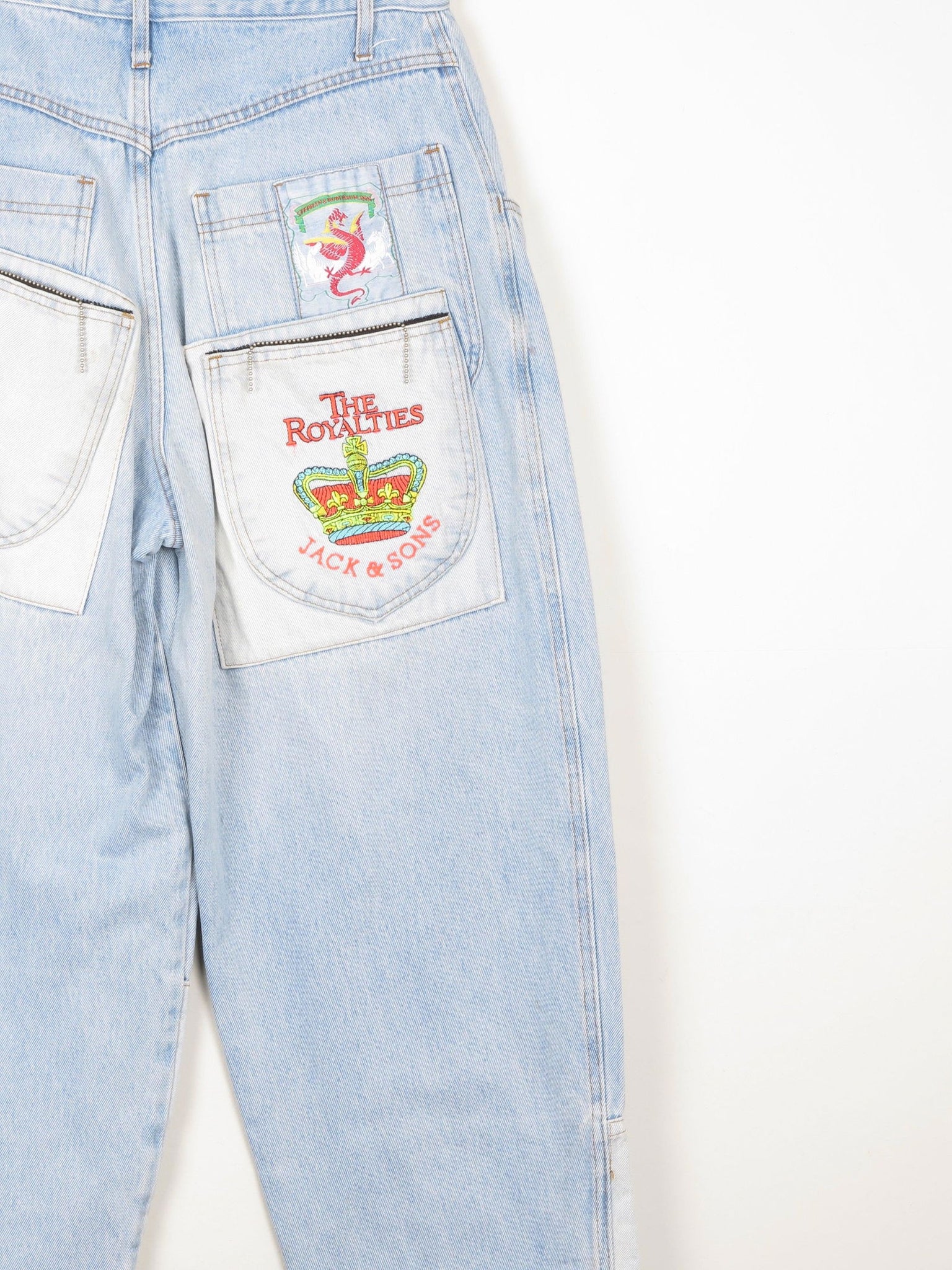 Women’s Blue 1980s High Waisted Vintage Customised Jeans 30W - The Harlequin