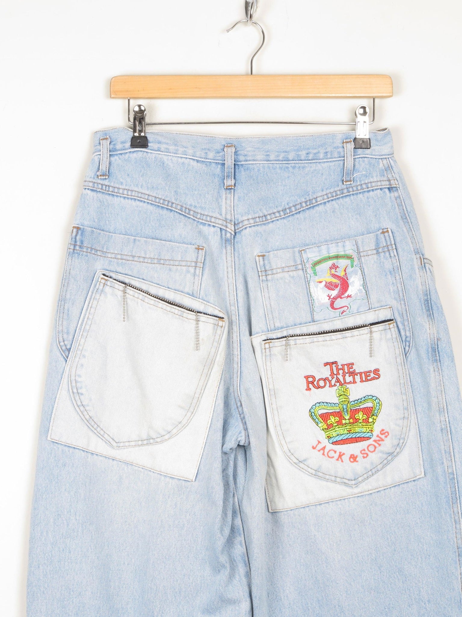 Women’s Blue 1980s High Waisted Vintage Customised Jeans 30W - The Harlequin