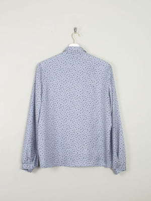 Women's Blue Polka Dot Vintage Blouse S - The Harlequin