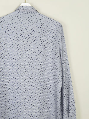 Women's Blue Polka Dot Vintage Blouse S - The Harlequin