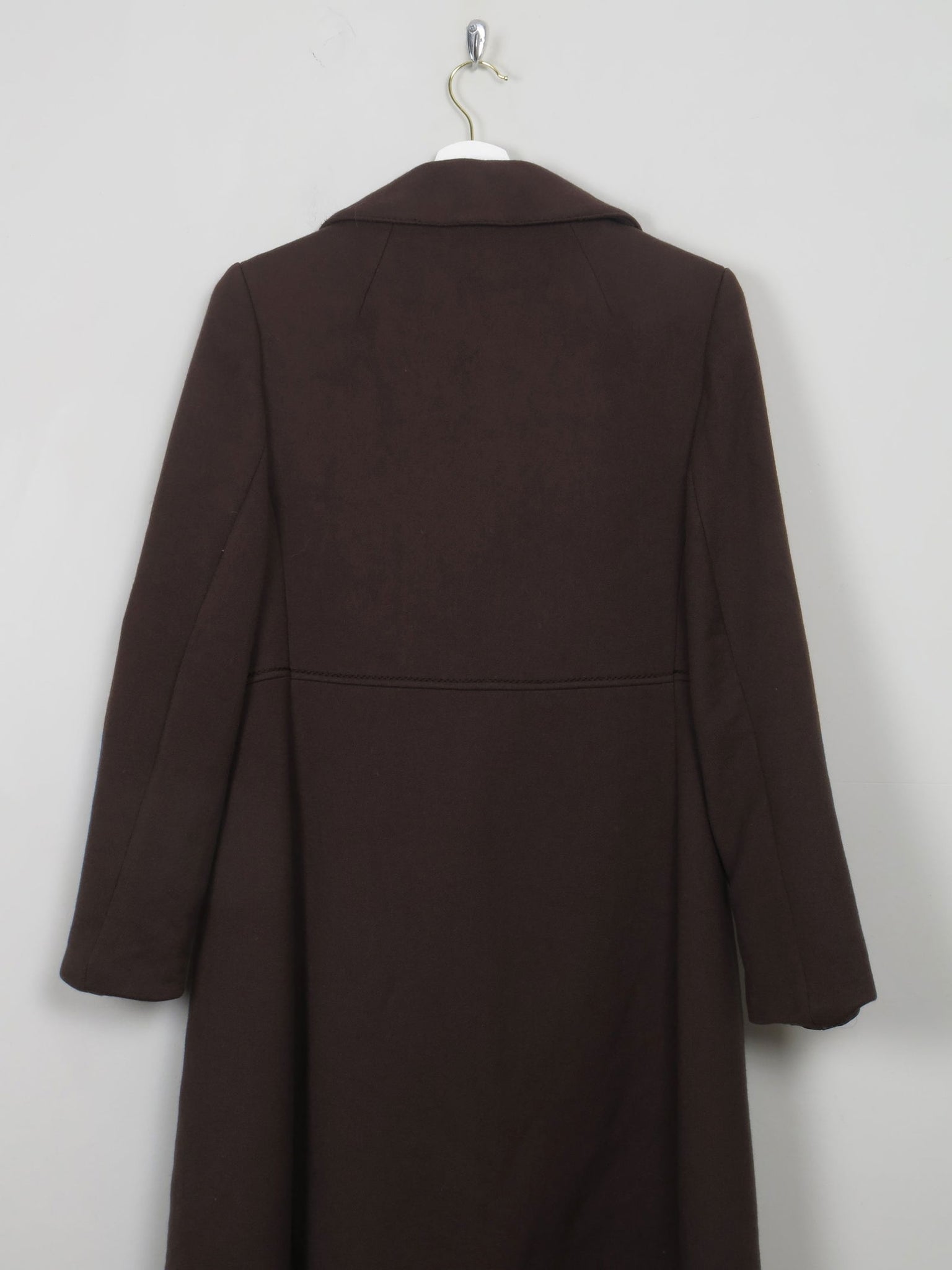 Women's Brown Vintage 60's/70s Wool Coat 10/ small 12 - The Harlequin