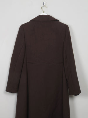 Women's Brown Vintage 60's/70s Wool Coat 10/ small 12 - The Harlequin