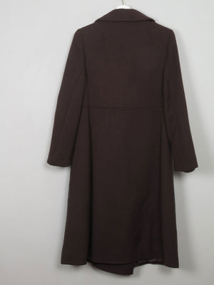 Women's Brown Vintage 60's/70s Wool Coat 10/ small 12 - The Harlequin