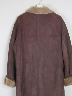 Women's Brown Vintage Shearling Sheepskin Short Coat M/L - The Harlequin