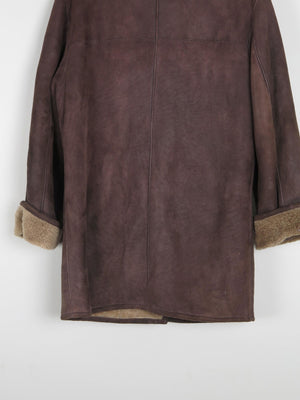 Women's Brown Vintage Shearling Sheepskin Short Coat M/L - The Harlequin