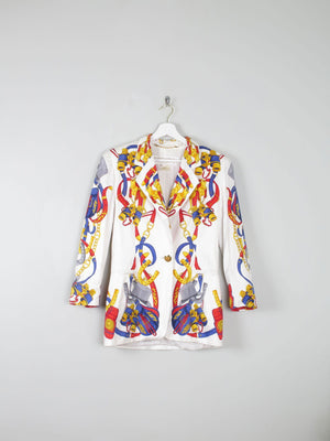Women's Chain Print Vintage Escacda Trophy Jacket S - The Harlequin