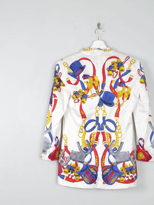 Women's Chain Print Vintage Escacda Trophy Jacket S - The Harlequin