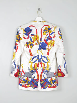 Women's Chain Print Vintage Escacda Trophy Jacket S - The Harlequin